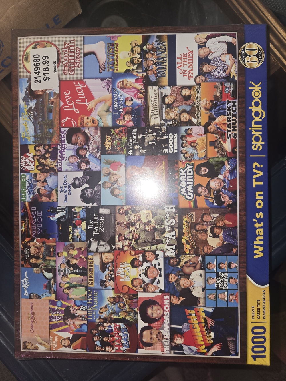 Springbok "What's on TV?" 1000-Piece Jigsaw Puzzle - Blue
